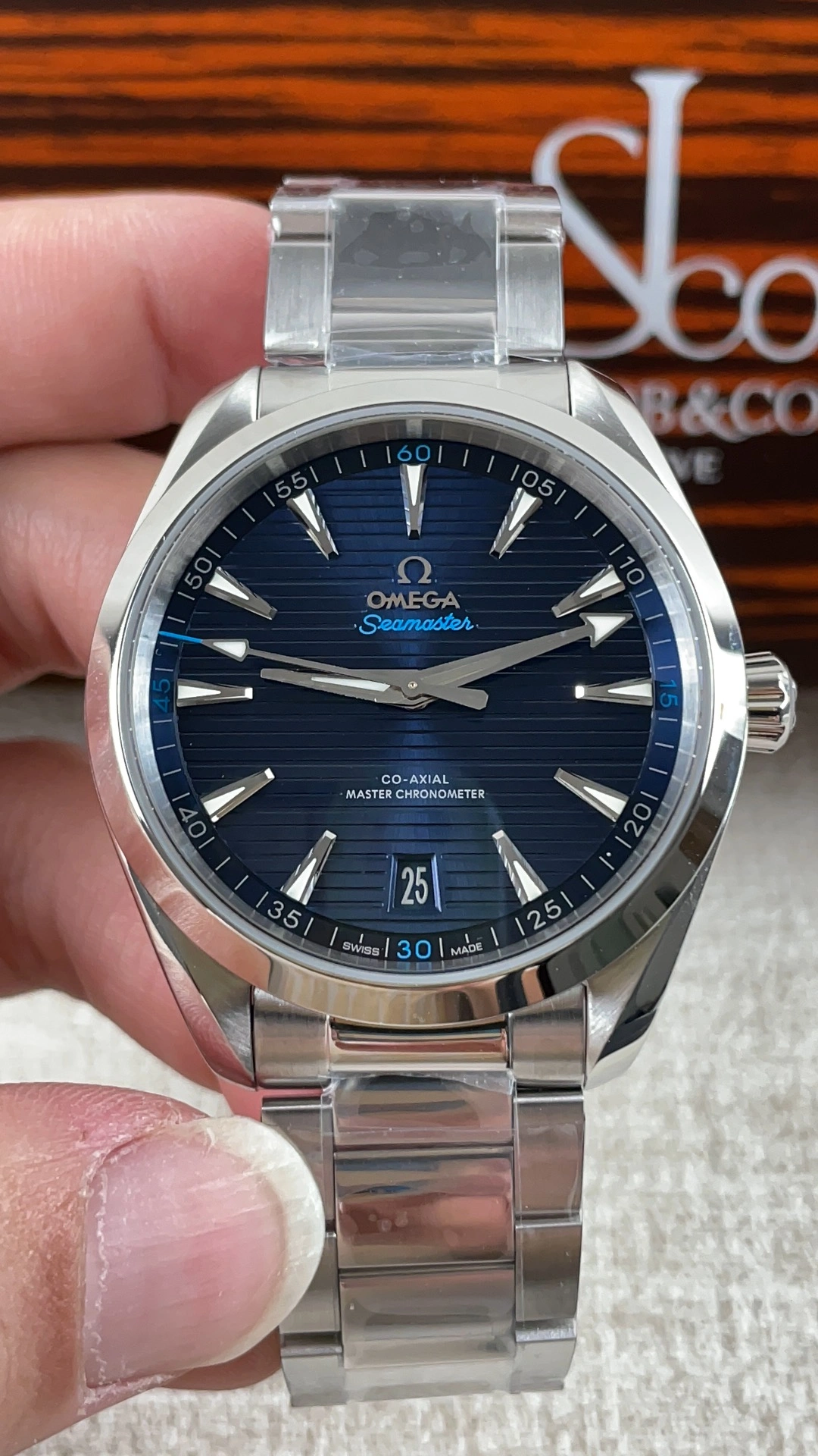 Attractive CBD Factory Omega Seamaster Aqua Terra 150M 41mm Blue Dial Light Blue Accents (220.10.41.21.03.002) 1:1 Super Clone – DD8900 Movement 259